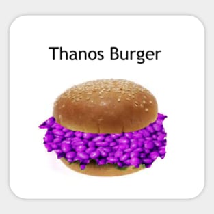 Thanos burger Sticker